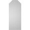 Ekena Millwork Octagonal Top Surface Mount PVC Gable Vent w/ 2"W x 1-1/2"P Brickmould Frame, 14"W x 34"H GVPOT14X3402SN - alternate 3